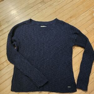 Hollister Navy Blue Ribbed Sweater